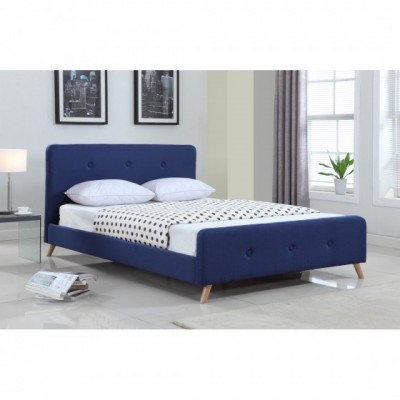 QUEEN BED FRAME BLUE